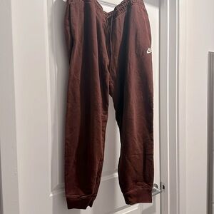 Nike brown jogger sweatpants size XL